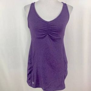 Athleta Tree of Life Tunic Top Purple XXS